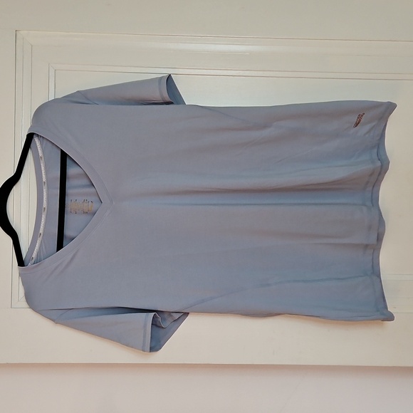 Light Blue-gray Short Sleeve V-Neck Tee, XL, NWT - Picture 1 of 4